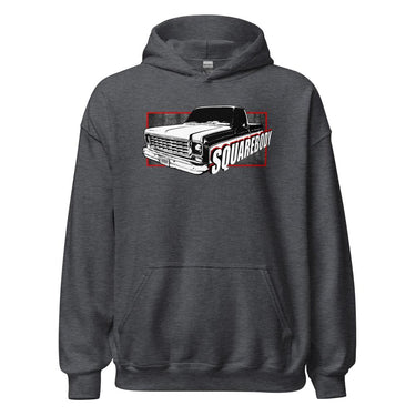 Round Eye Square Body Truck Hoodie in grey